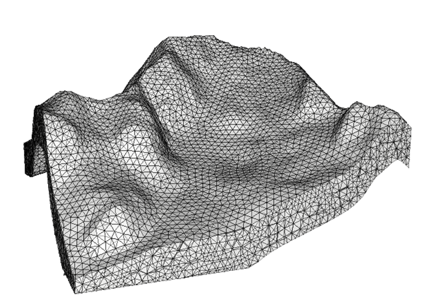 3D model of the Mont Fort Verbier (CH).